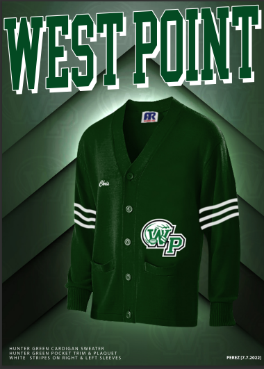 West Point High School CARDIGAN – Graduate Services MS-TN Letter